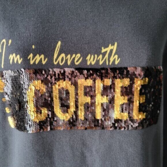 Alison Sheri Organic Cotton Sequined Sweatshirt Size Small - Picture 12 of 13